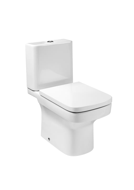 Toilet i sanitetsporcelæn med P-lås