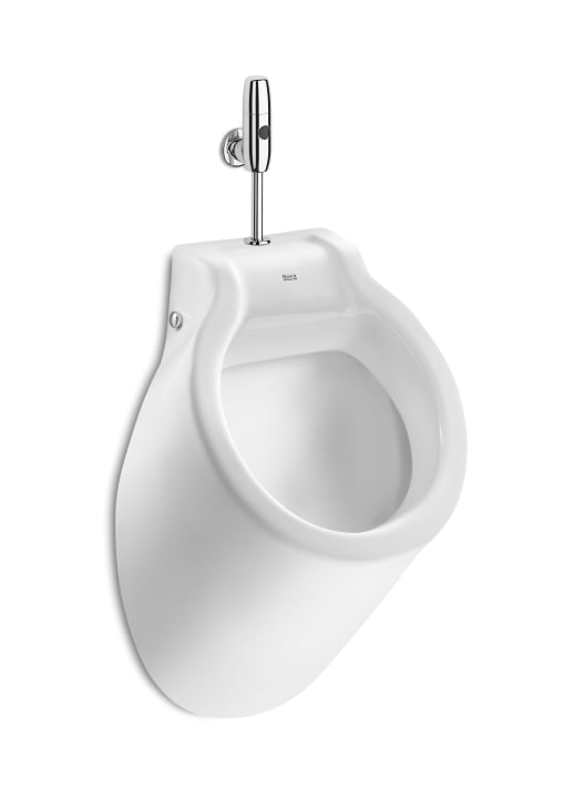 Urinal i sanitetsporcelæn med topindløb